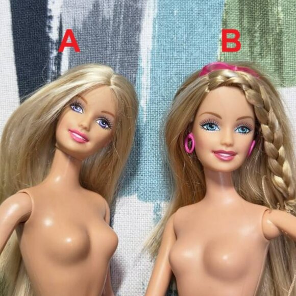 Vtg Barbie Dolls Mattel 1999 Nude Pretty Face Fashion Dolls Y2K Style 11.5 Inche - Picture 1 of 11